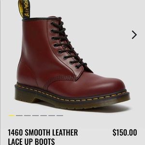 1460 Red Doc Martens Boots